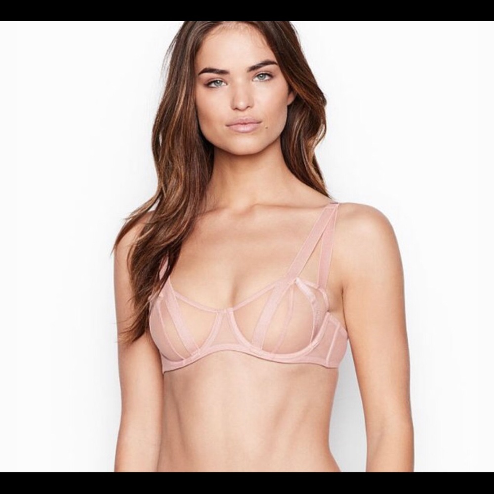 VS Luxe Lingerie Unlined Mesh Bra - 34D